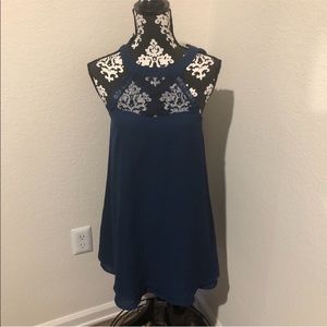 Lulu’s blue chiffon dress